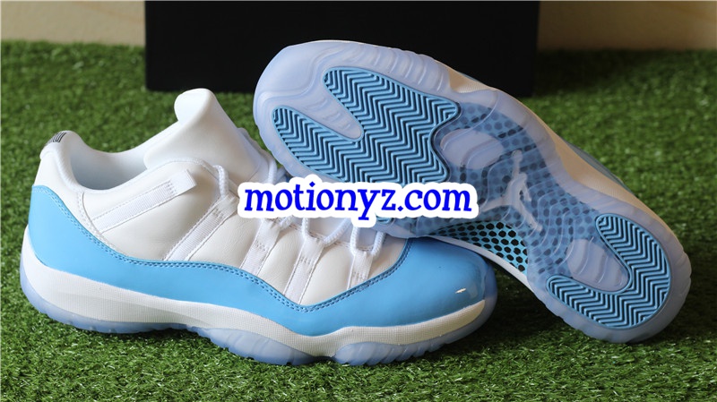 Authentic Air Jordan 11 Low Columbia Blue